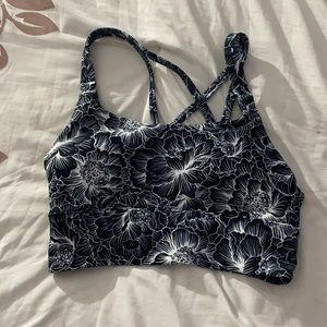 Floral sports bra never been worn too small.